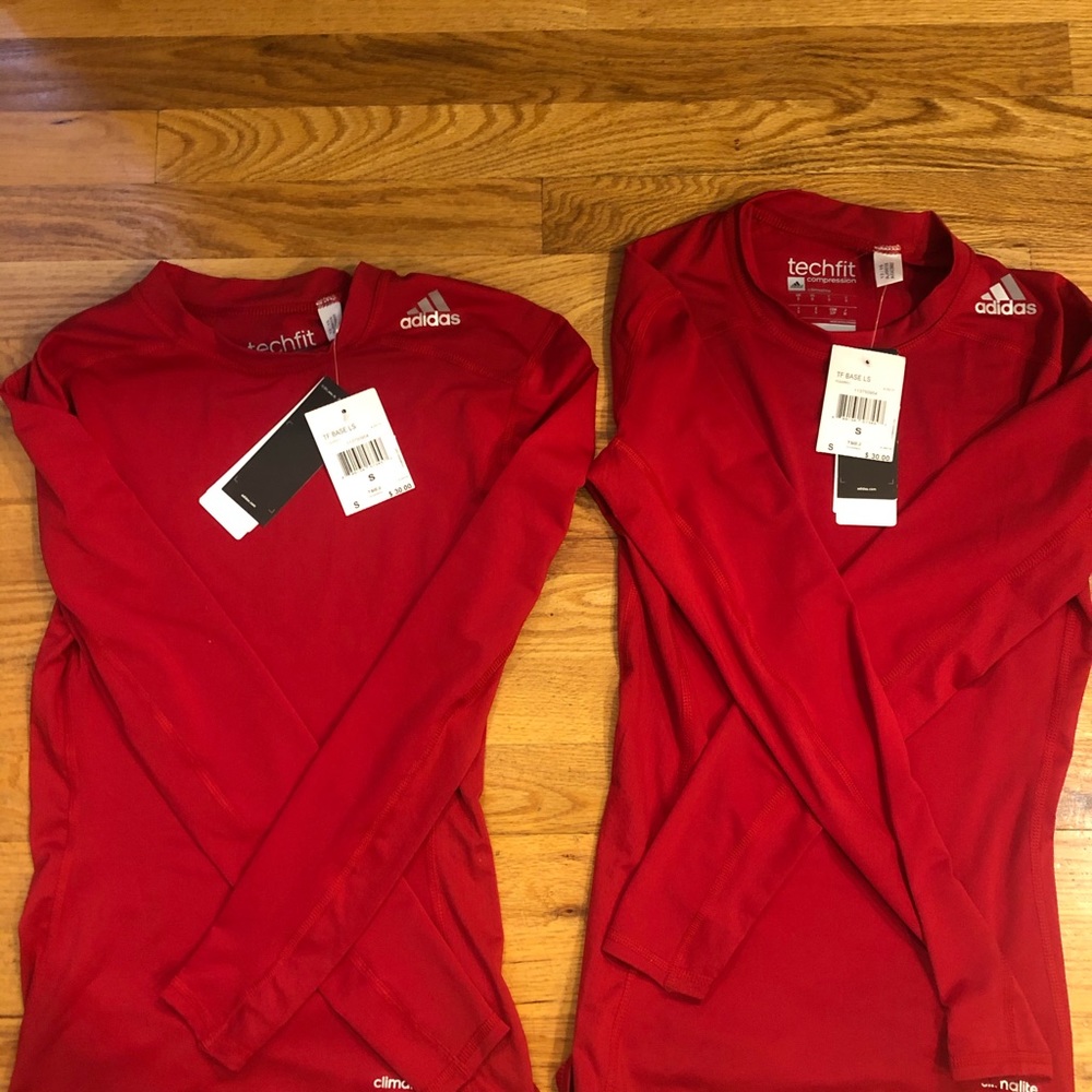 SOLD! size small techfit compression shirts